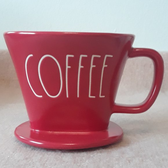 Rae Dunn Kitchen Rae Dunn Red Ceramic Coffee Filter Holder Coffee
